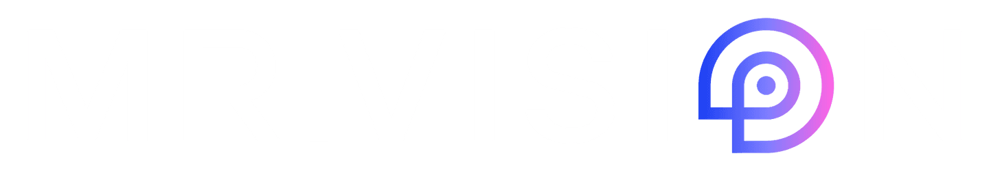 MR.VISION Logo für dunkle Hintergründe